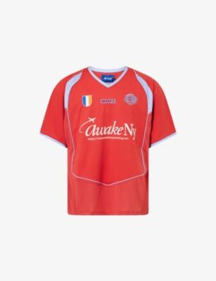 Football Logo-Patch Jersey T-Shirt by AWAKE NY