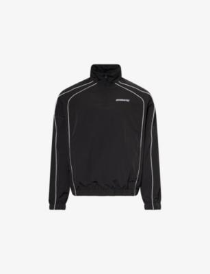 Logo-Embroidered Quarter-Zip Shell Track Jacket by AWAKE NY