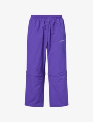 Reversible Logo-Print Shell Jogging Bottoms by AWAKE NY