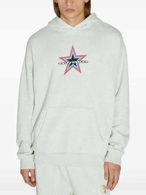 Star Logo-print hoodie by AWAKE NY