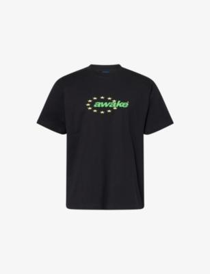 Stars Logo-Print Cotton T-Shirt by AWAKE NY