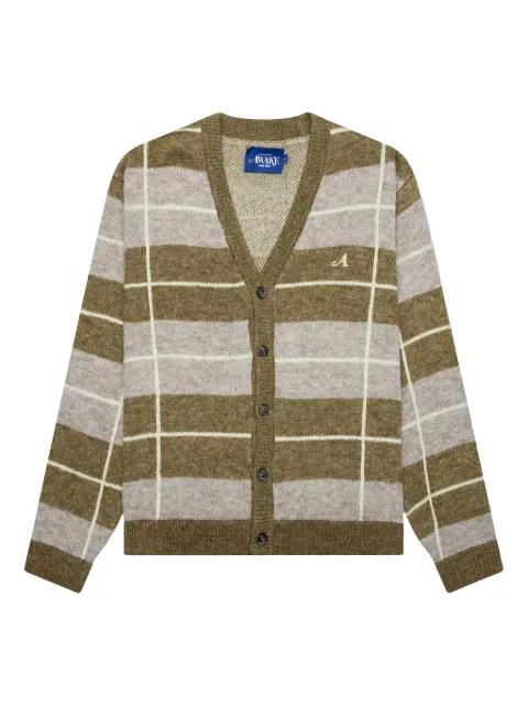 Windowpane mohair cardigan by AWAKE NY