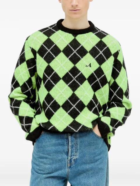 argyle-check pattern jumper by AWAKE NY