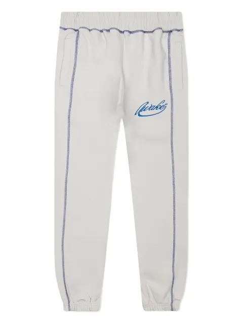 contrast-stitch track pants by AWAKE NY