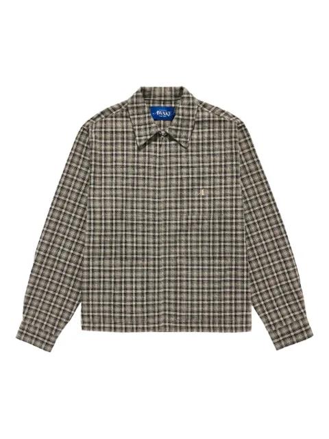 cotton-blend checked shirt by AWAKE NY