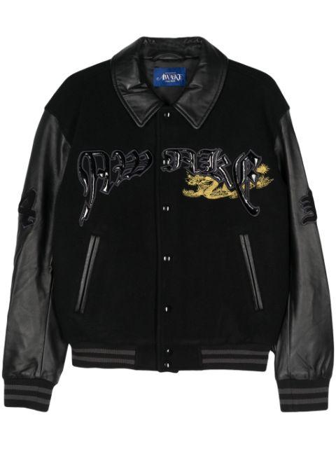 dragon-embroidery bomber jacket by AWAKE NY