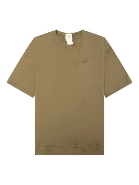 embroidered-logo short-sleeve T-shirt by AWAKE NY