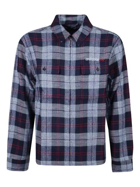 flannel zip-up shirt by AWAKE NY