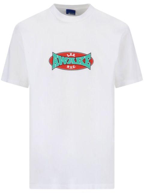 logo-print T-shirt by AWAKE NY