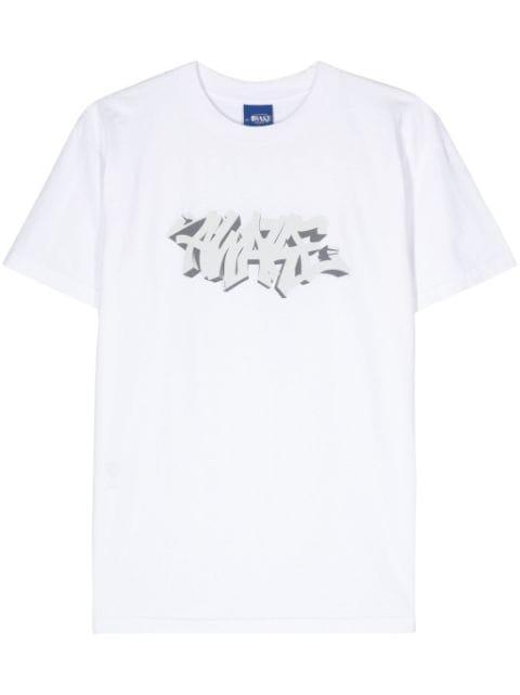 logo-print cotton T-shirt by AWAKE NY