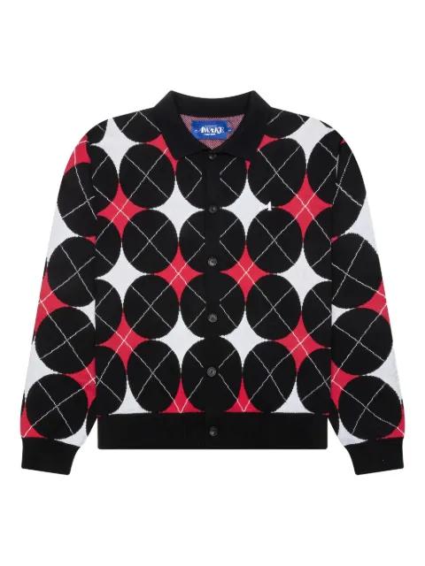 patterned cardigan by AWAKE NY