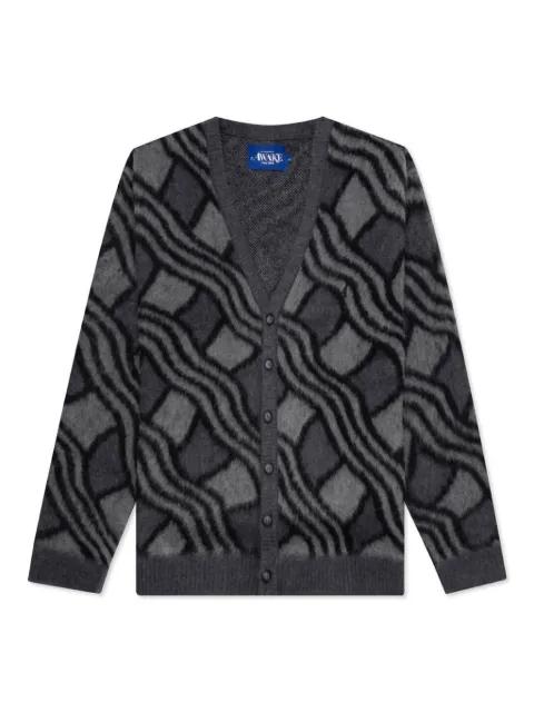 patterned-jacquard cardigan by AWAKE NY