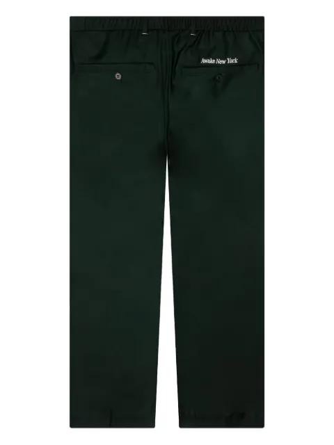 pleat-detail embroidered trousers by AWAKE NY