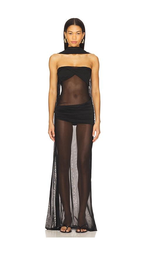 AWAVE Studio Long Tulle Dress in Black by AWAVE STUDIO