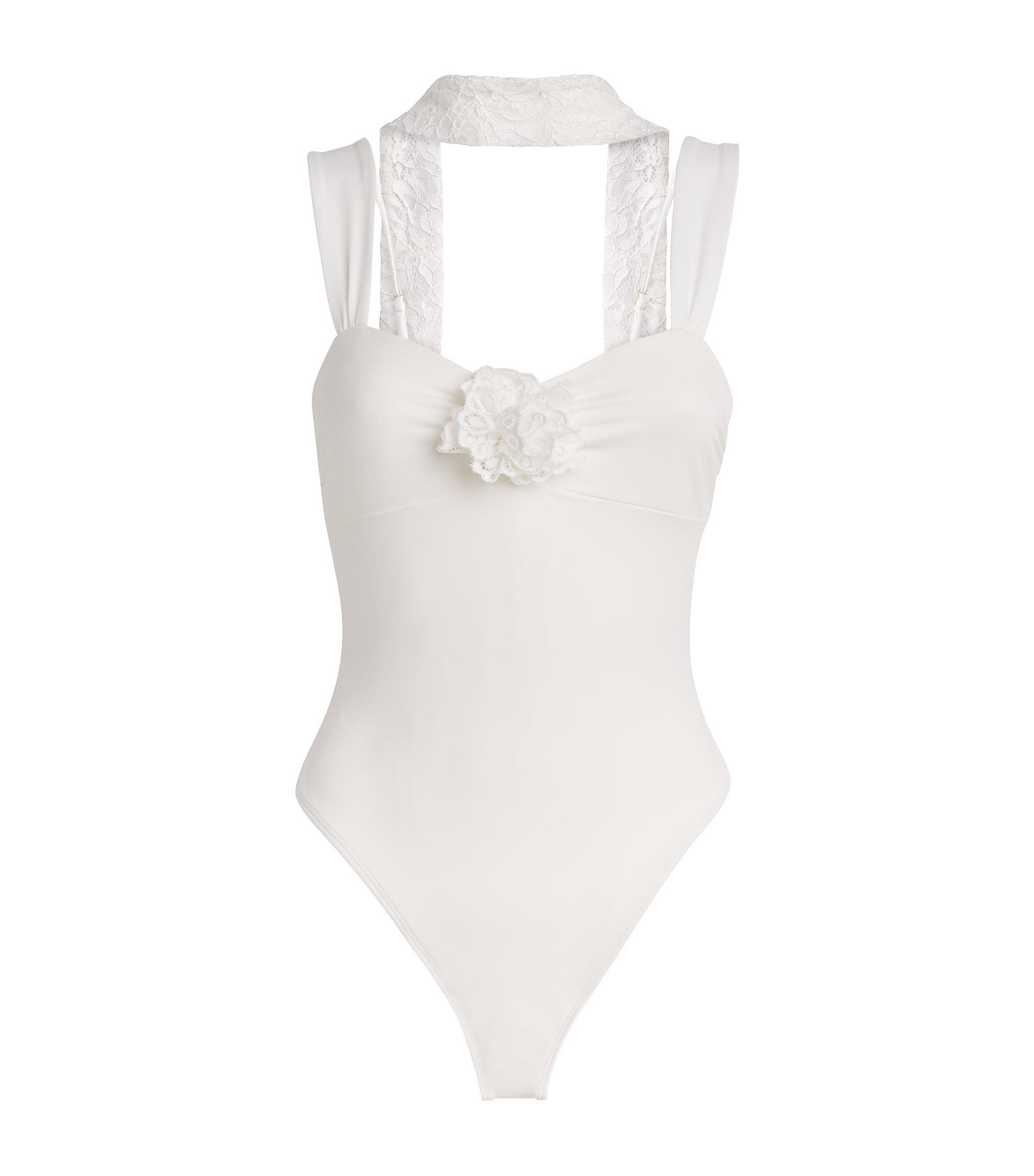 AWAY THAT DAY Barbuda Swimsuit with Lace Scarf by AWAY THAT DAY