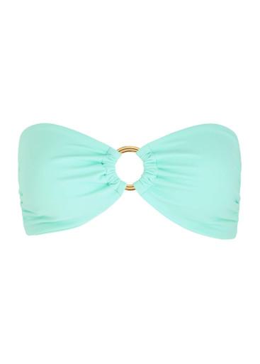 Acapulco metallic bandeau bikini top by AWAY THAT DAY