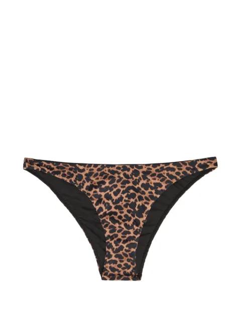 Amalfi leopard-print bikini bottoms by AWAY THAT DAY