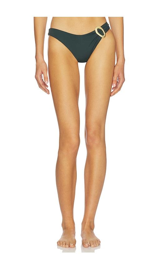 Away That Day Cabo Verde Bikini Bottom in Dark Green by AWAY THAT DAY