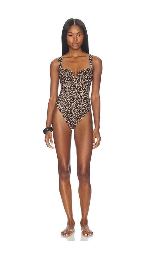 Away That Day Cannes One Piece in Brown by AWAY THAT DAY