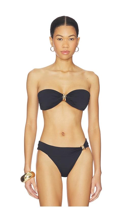 Away That Day Formentera Bikini Top in Black by AWAY THAT DAY