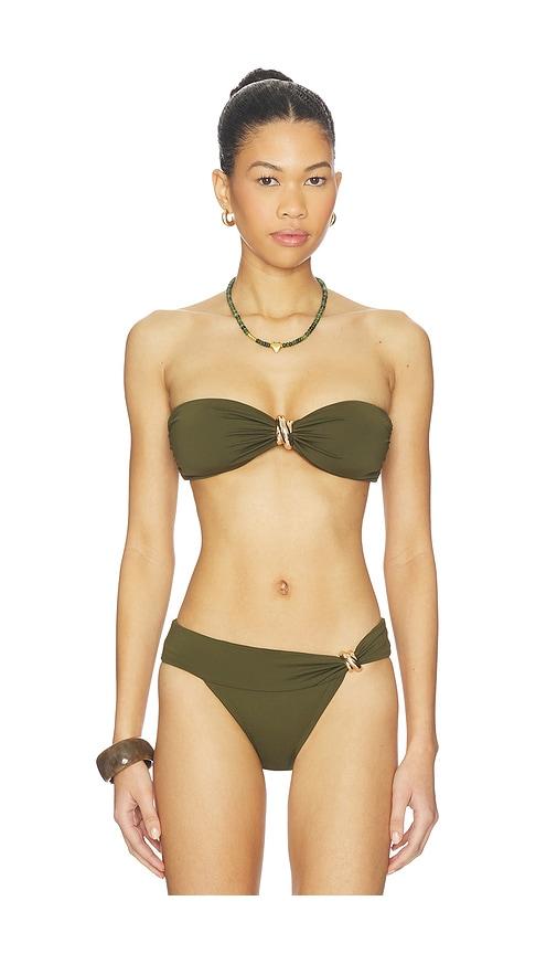 Away That Day Formentera Bikini Top in Olive by AWAY THAT DAY