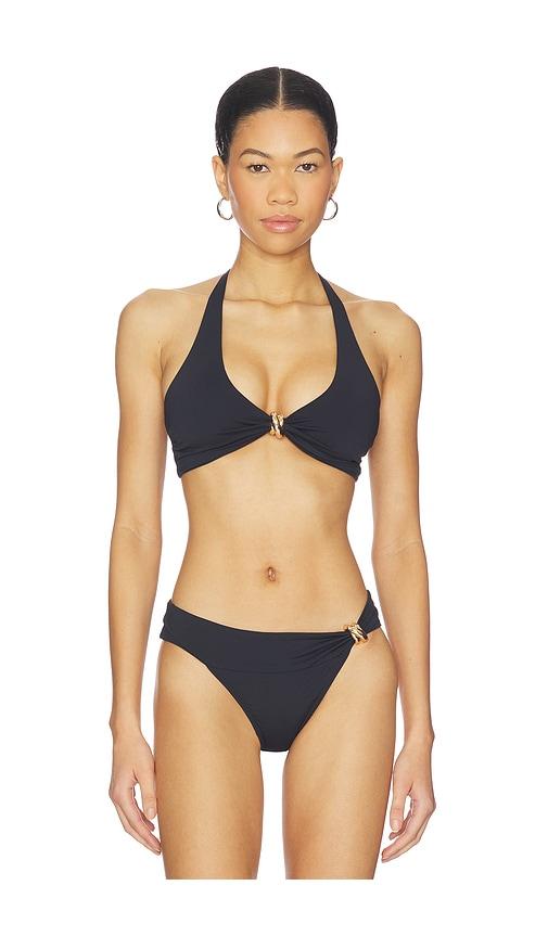 Away That Day Ischia Bikini Top in Black by AWAY THAT DAY