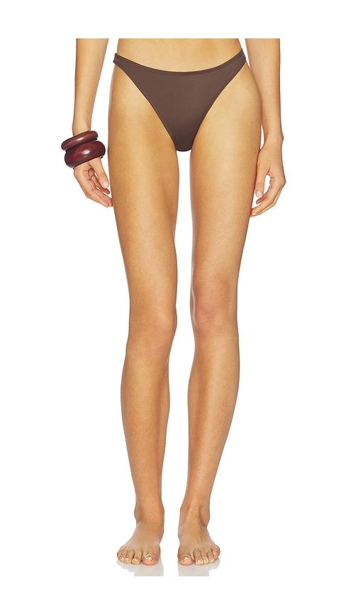 Away That Day Maui Bikini Bottom in Brown by AWAY THAT DAY