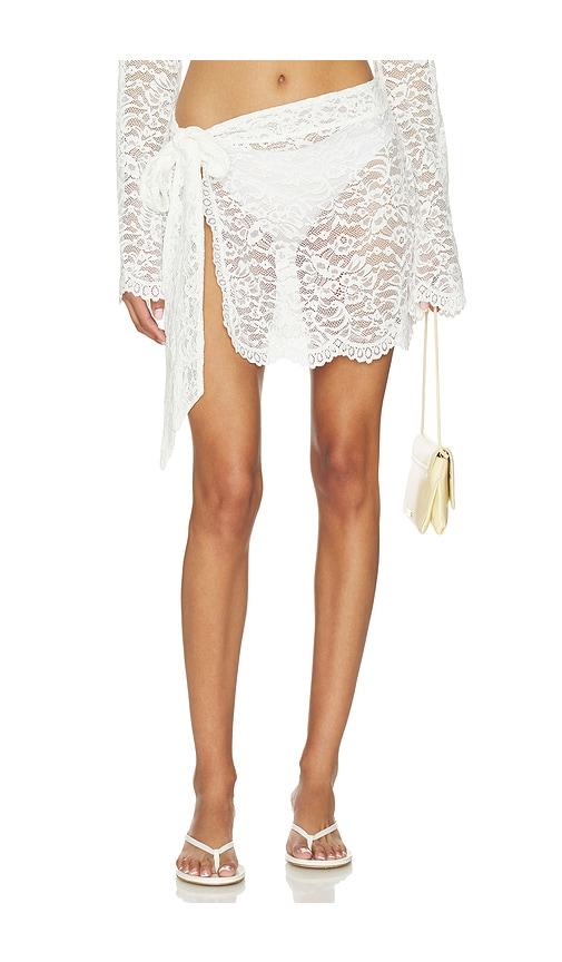 Away That Day X Gigi & Olive Flores Lace Skirt in White by AWAY THAT DAY
