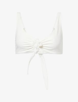 Away That Day x Gigi & Olive Sardinia Floral-Applique3 Bikini Top by AWAY THAT DAY