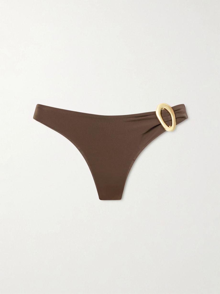 Cabo Verde embellished bikini briefs by AWAY THAT DAY
