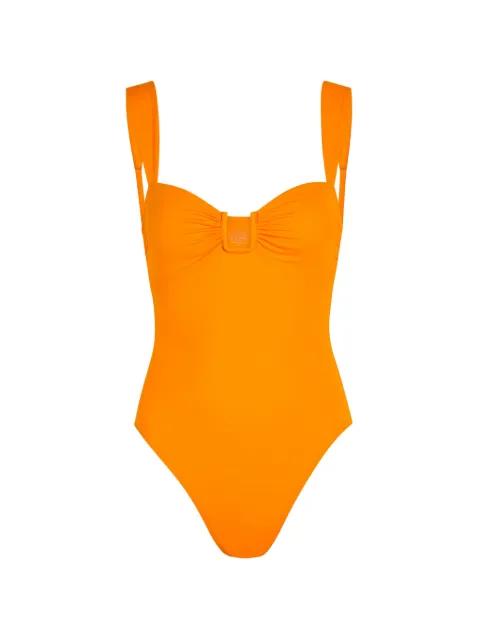 Cannes ruched swimsuit by AWAY THAT DAY