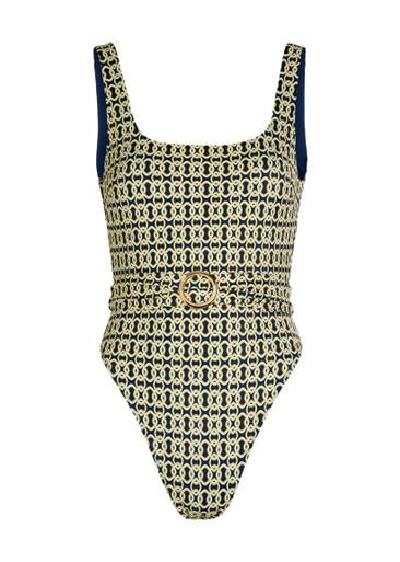 Cayman printed swimsuit by AWAY THAT DAY