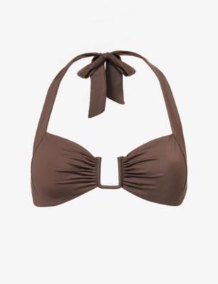 Corfu Halterneck Bikini Top by AWAY THAT DAY