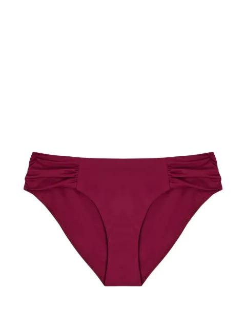Naxos ruched bikini bottoms by AWAY THAT DAY