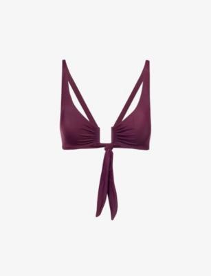 Palma Plunge Bikini Top by AWAY THAT DAY