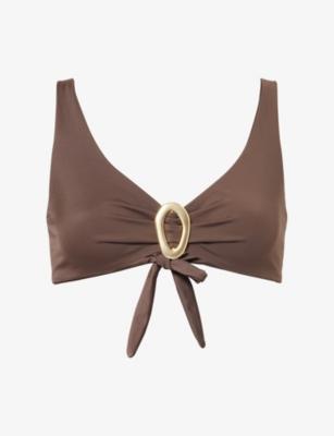 Samoa Halter-Neck Bikini Top by AWAY THAT DAY