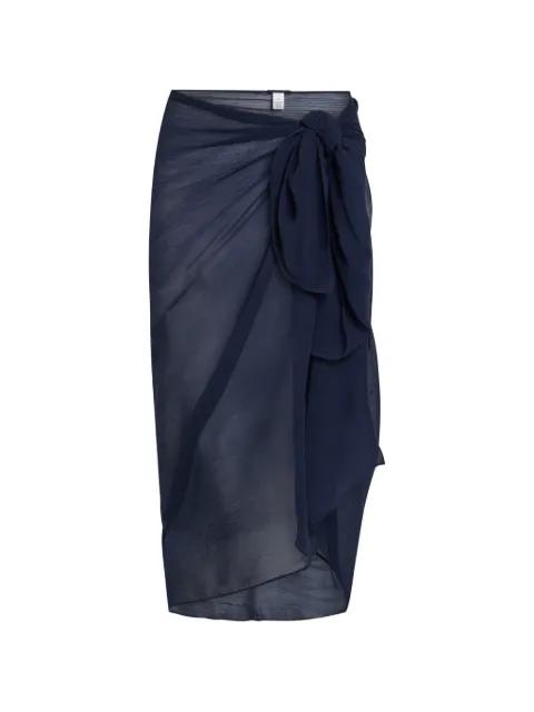 Santorini knot-detail midi sarong by AWAY THAT DAY