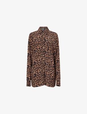 St Barts Leopard Woven Shirt by AWAY THAT DAY