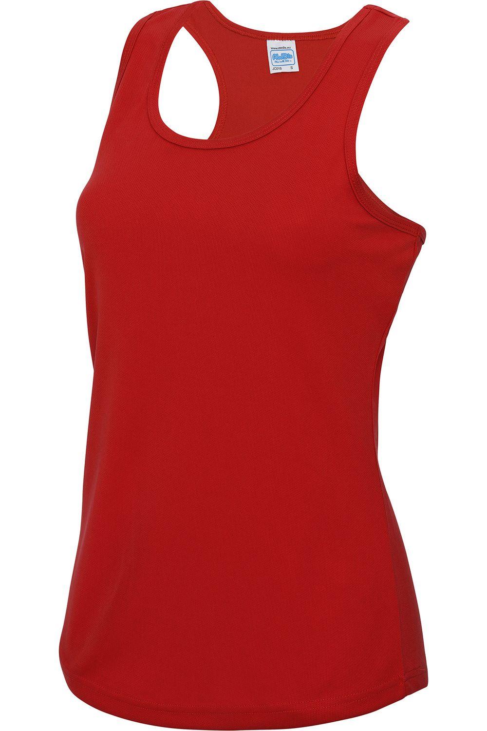 Just Cool Girlie Fit Sports Vest Tank Top by AWDIS