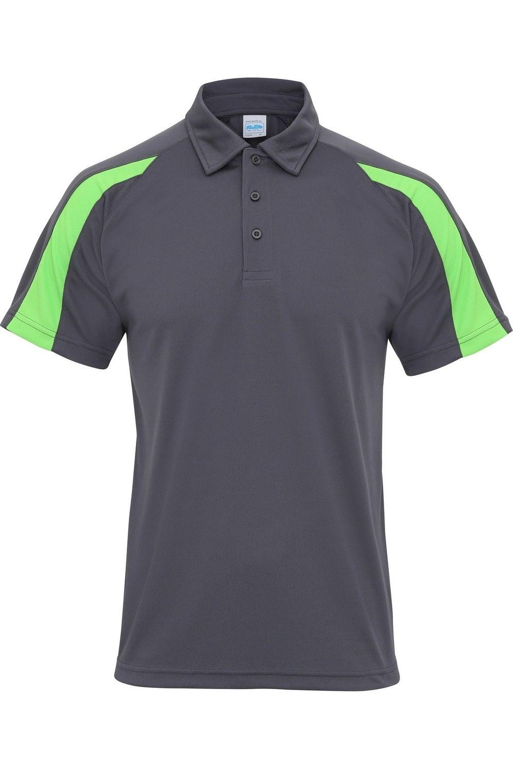 Just Cool Short Sleeve Contrast Panel Polo Shirt by AWDIS Just Cool Short Sleeve Contrast Panel Polo Shirt by AWDIS