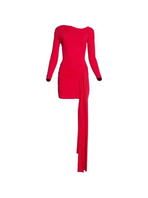 Tina long-sleeve draped mini dress by AXEL 113