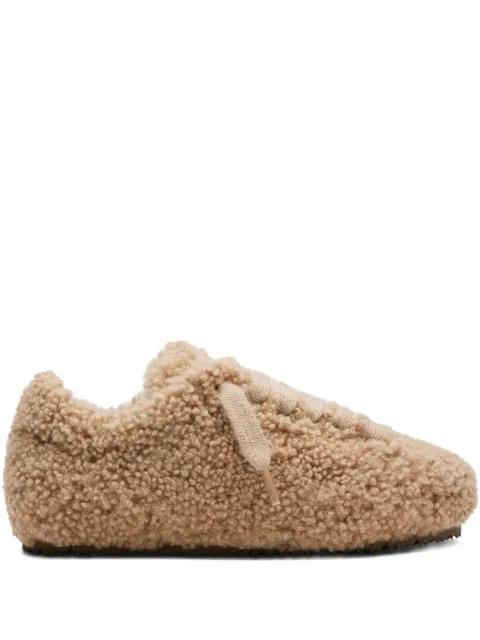 Tact shearling-effect sneakers by AXEL ARIGATO