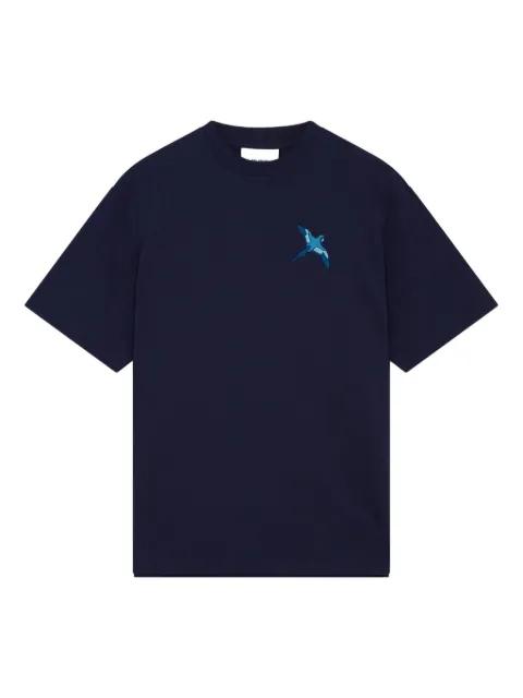 bird-embroidered T-shirt by AXEL ARIGATO