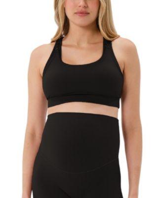 Women's High Impact with Easy-Release Breastfeeding Clips Racer Back Maternity & Nursing Sports Bra by AXK