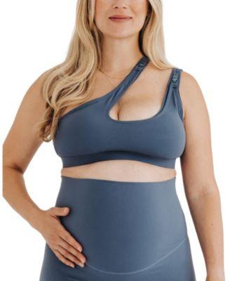 Women's One-Shoulder with Easy-Release Breastfeeding Clips Cross Body Nursing Bra by AXK