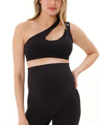 Women's One-Shoulder with Easy-Release Breastfeeding Clips Cross Body Nursing Bra by AXK