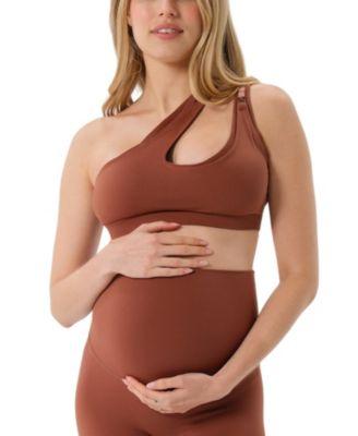 Women's One-Shoulder with Easy-Release Breastfeeding Clips Cross Body Nursing Bra by AXK