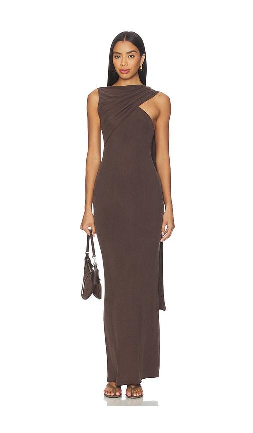 Aya Muse Cedar Dress in Chocolate by AYA MUSE