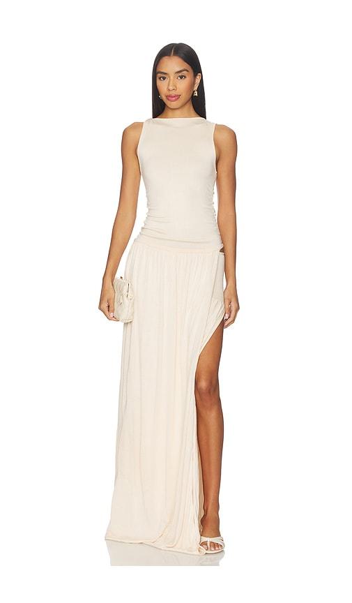 Aya Muse Echo Dress in Cream by AYA MUSE