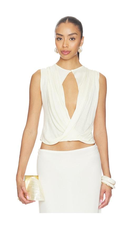 Aya Muse Esme Top in Cream by AYA MUSE